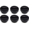 Alphacool Eiszapfen Stop Fitting G1/4, juodas – 6 pakuotė