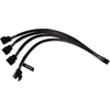 „Alphacool“ Y skirstytuvas, 4 kontaktų į 4 x 4 kontaktų PWM, 30 cm, juodas