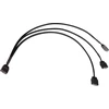 Alphacool Y-Splitter aRGB 3-pin to 3x 3-pin 30cm – juodas