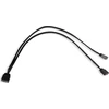 Alphacool Alphacool Y-Splitter aRGB 3 kontaktų iki 2x 3 kontaktų 30 cm - juodas
