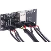 „Alphacool“ priekinis įvesties/išvesties skydelis su USB 2.0, su kabeliu prie serverio korpuso