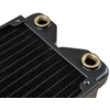 „Alphacool Phobya R27-S240“ radiatorius, 240 mm radiatorius, 18 FPI, varinės plokštelės, 2x G1/4 colių jungtys - juodos spalvos