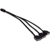 Alphacool Y-Splitter aRGB 3-pin to 3x 3-pin 15cm – juodos spalvos