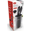 Alpina Alpina 5 virtuvinių peilių rinkinys su stovu 10,5x22cm Juodas