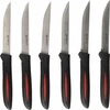 Alpina - INOX nerūdijančio plieno kepsnių peilių rinkinys 23 cm 6 vnt. (juodas)