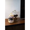 Alpina - Glass container / jar for sweets, 2 levels, 16x28 cm