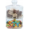 Alpina - Glass container / jar for sweets, 2 levels, 16x28 cm