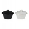 Alpina - Ceramic ovenproof dish with lid, round, 13x10 cm, 210 ml (juodas)