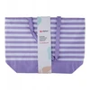 Alpina - Striped Beach Bag 49.3x16x34 cm (Violetinė / Baltas)