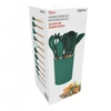 Alpina - Set of silicone kitchen utensils with a stand, 12 pieces