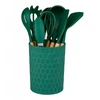 Alpina - Set of silicone kitchen utensils with a stand, 12 pieces