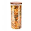 Alpina - Glass Jar/Storage Container with Lid 1250 ml 9.5 x 21 cm