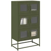 Highboard Olive Žalias 68x39x123 cm Plienas