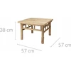 Ambiance Stalas Bamboo 57x57x38cm bambuko