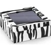 AmeliaHome JEWELRY BOX/AH/GLASEN/ZEBRA/18X7