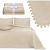 AmeliaHome Lovatiesė 240 × 260 cm, smėlio spalvos AH