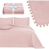 AmeliaHome Lovatiesė 220 × 240 cm, pudros spalvos AH