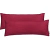 DecoKing Pagalvės užvalkalas 40×145 cm bordo spalvos (2 vnt)