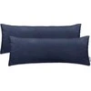 DecoKing Pagalvės užvalkalas tamsiai mėlynas 40×145 cm, 2 vnt