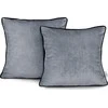 AmeliaHome Pagalvės užvalkalas 45×45 cm aksomas tamsiai pilka AH