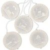 AmeliaHome LEDPL/AH/CHRISTMASCITY/ROUND/SET/5PCS