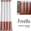AmeliaHome Užuolaida su kilpomis Irvette 140×250 rudos spalvos