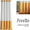 AmeliaHome Užuolaida su žiedais geltonos ir baltos spalvos Amelia Home