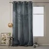 Naktinė užuolaida su žiedais AmeliaHome VELVET 140X270 cm, 1 vnt., spalva: grafito