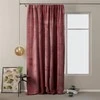 Naktinė užuolaida AmeliaHome VELVET 140X270 cm, 1 vnt., juosta/kabliukai, spalva: rose bordo