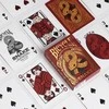 Bicycle Snake žaidimo kortos – kolekcinė raudona/auksinė kaladė pokeriui