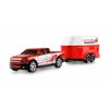 Amewi Amewi RC Pickup Die Cast mit Pferdeanhänger 1:64 RTR raudona