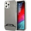 Mercedes Benz Apple iPhone 12 / 12 Pro Mercedes AMG dėklas Electroplate Juodas&amp;Baltas (AMHCP12MTCBW) skaidrus