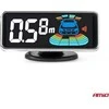 Parkavimo pagalbos sistema LED-GRAF 3D, 8 balti jutikliai 21,5 mm AMIO-03194