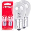 Halogeninės lemputės P21W BA15S 12V 2vnt. blisteryje amio-03351