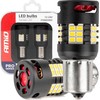 LED lemputės canbus pro series 1156 ba15s p21w r10w r5w 24x3020 smd ventiliatorius baltas 12v 24v amio-03721