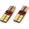 Żarówki led canbus 24smd 4014 t10e w5w baltas 12v 24v amio-01287