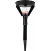 Lankstus juodas piltuvėlis su filtru kurui, skysčiui, vandeniui, 16 cm amio-04038