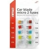 „Micro 2“ automobilio saugiklių rinkinys (10 vnt.) amio-02331