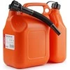 Plastikinis dviejų skyrių kuro kanistras 6 L + 2,5 L AMIO-03208