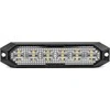 Plokščia LED įspėjamoji lemputė 6x3W 12/24V R65 R10 AMIO-03930