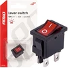 Rotorinis jungiklis su raudonu apšvietimu 20a 12v 24v amio-04440