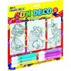 Vitražinių dažų rinkinys SD10B6-D1, Amos, 6 spalvos po 10,5ml + 6 pakabukai
