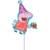 AMSCAN Peppa Pig folijos balionas ant pagaliuko - 33 cm universalus
