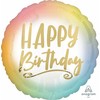 AMSCAN Happy Birthday ombre folijos balionas - 43 cm - 1 vnt. universalus (45426-uniw) - 45426-uniw