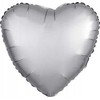 AMSCAN Balon foliowy Lśniący sidabrinė serce 43cm 9914126