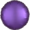 AMSCAN Balon foliowy Lustre violetinė apvalus 43cm 9914128