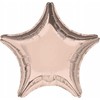 AMSCAN metalinės folijos balionas rožinė auksinė žvaigždė 48cm 9914094