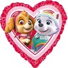 AMSCAN Rožinis širdies folijos balionas Paw Patrol Skye Everest