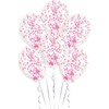 AMSCAN Balony skaidrus su konfetti w środku - 28 cm - 6 vnt. universalus