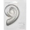 AMSCAN folijos balionas Didelis numeris 9 sidabrinis 60x86cm N34 supakuotas 9906294